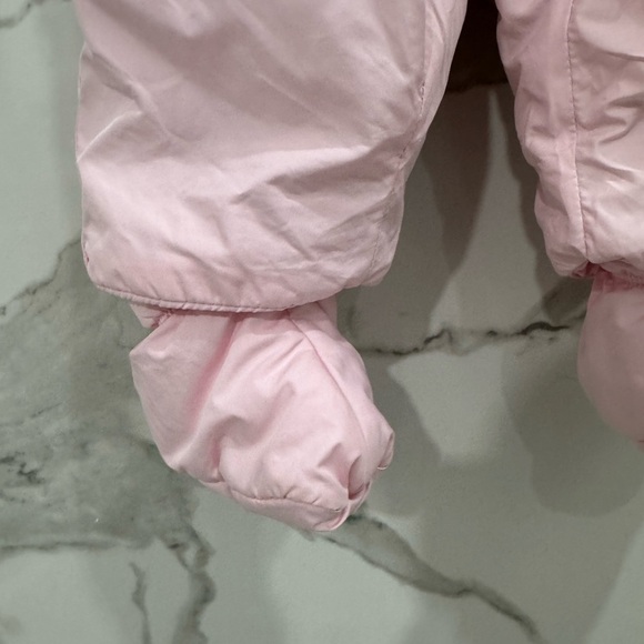 GAP Pink Baby One Piece Puffer Snow Suit - Picture 6 of 7